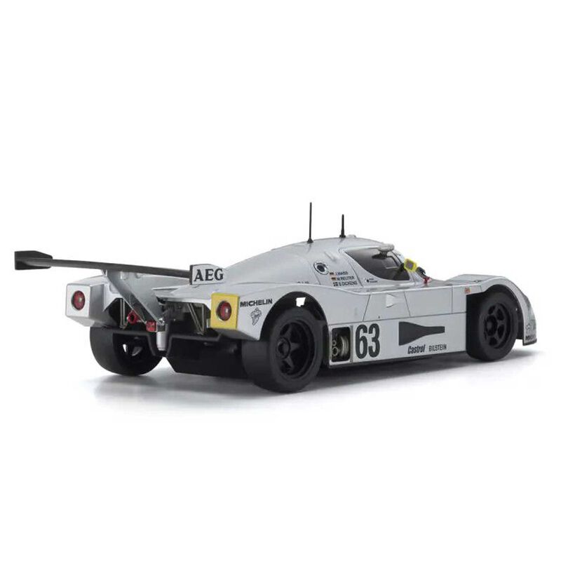 Kyosho 32353S MINI-Z Sauber Mercedes C 9 No. 62 LM 1988 RWD MR-03 Readyset RC Car (Silver)