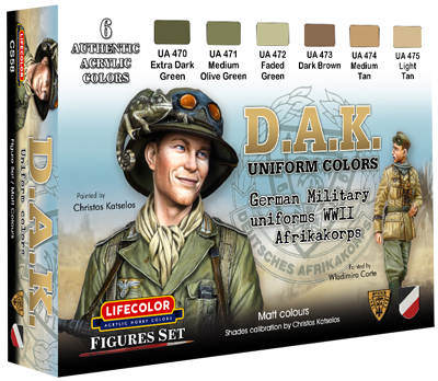 LC-CS58 LifeColor DAK Uniform WWII Set Lifecolor