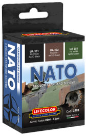 LifeColor NATO Camouflage Standard Scheme - 3 Colour Acrylic Paint Set
