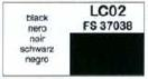 LC-LC02 Lifecolor Matt Black 22ml Acrylic Paint Lifecolor