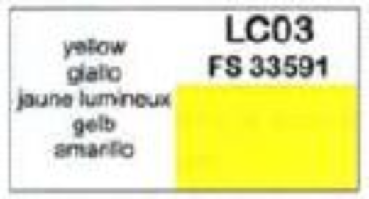 LC-LC03 Lifecolor Matt Yellow 22ml Acrylic Paint Lifecolor