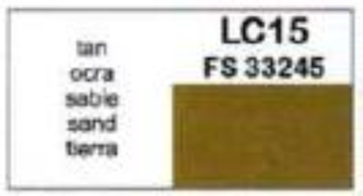 LC-LC15 Lifecolor Matt Tan 22ml Acrylic Paint Lifecolor