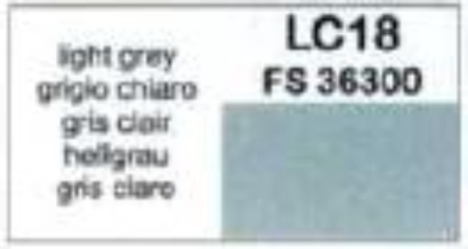 LC-LC18 Lifecolor Matt Light Grey 22ml Acrylic Paint Lifecolor