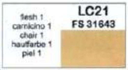 LC-LC21 Lifecolor Matt Flesh 1 22ml Acrylic Paint Lifecolor