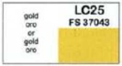 LC-LC25 Lifecolor Matt Gold 22ml Acrylic Paint Lifecolor