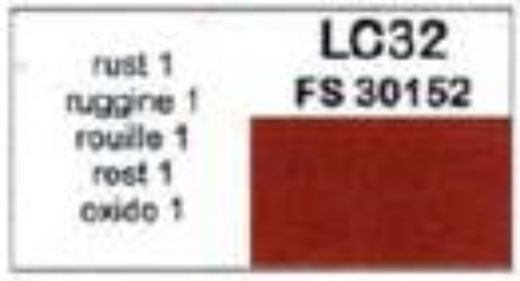 LC-LC32 Lifecolor Matt Rust 1 22ml Acrylic Paint Lifecolor