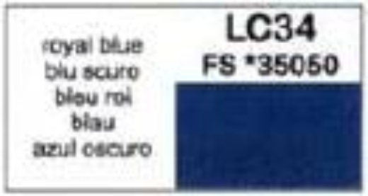LC-LC34 Lifecolor Matt Royal Blue 22ml Acrylic Paint Lifecolor