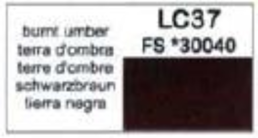 LC-LC37 Lifecolor Matt Burnt Umber 22ml Acrylic Paint Lifecolor
