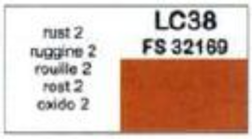 LC-LC38 Lifecolor Matt Rust 2 22ml Acrylic Paint Lifecolor