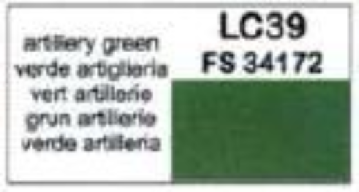 LC-LC39 Lifecolor Matt Artillery Green 22ml Acrylic Paint Lifecolor