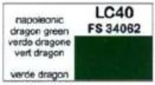 LC-LC40 Lifecolor Napoleonic Dragon Green 22ml Acrylic Paint Lifecolor