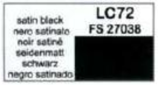 LC-LC72 Lifecolor Gloss Satin Black 22ml Acrylic Paint Lifecolor