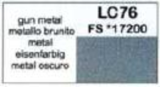 LC-LC76 Lifecolor Gloss Gun Metal 22ml Acrylic Paint Lifecolor