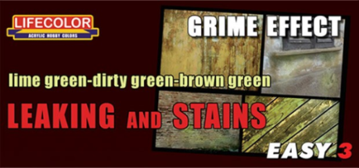LC-MS11 Lifecolor Grime Effect Leaking And Stains Acrylic Paint Set Lifecolor