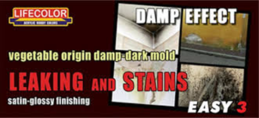 LC-MS12 Lifecolor Damp Effect Leaking And Stains Acrylic Paint Set Lifecolor