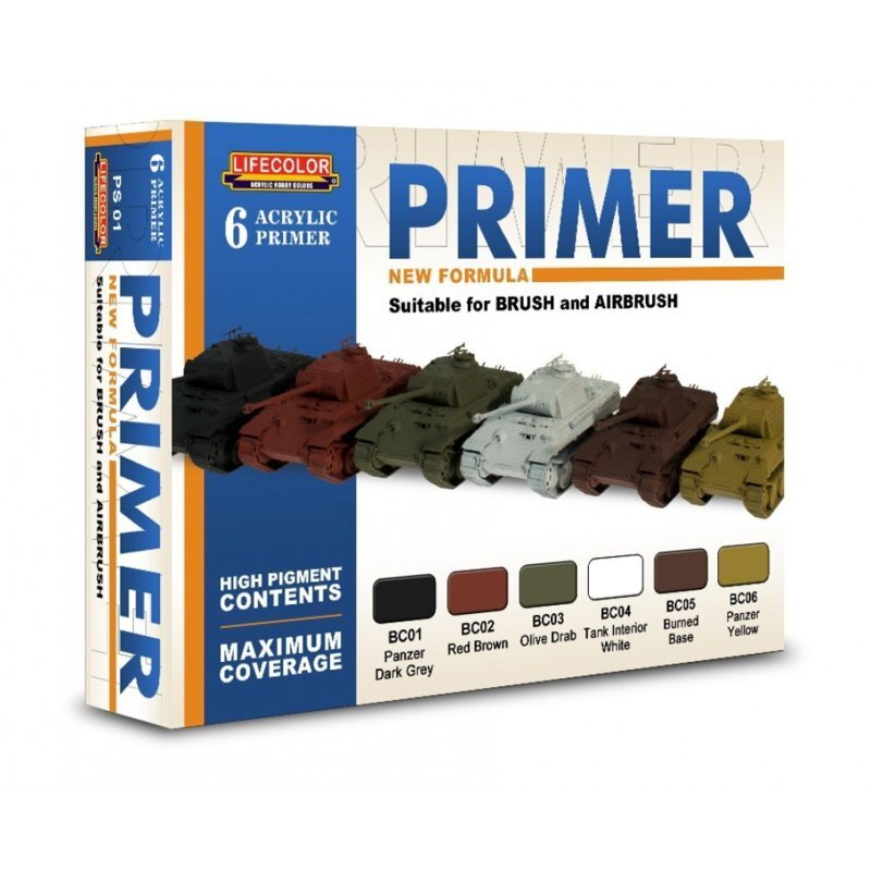 LC-PS01 Lifecolor Primer Set #1 Acrylic Paint Lifecolor