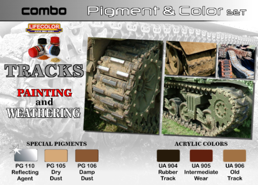 LC-SPG03 Lifecolor Rusty Pigment And Colour Combo Acrylic Paint Set Lifecolor