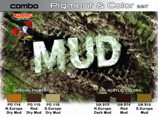 LC-SPG05 Lifecolor Mud Acrylic Paint Set Lifecolor