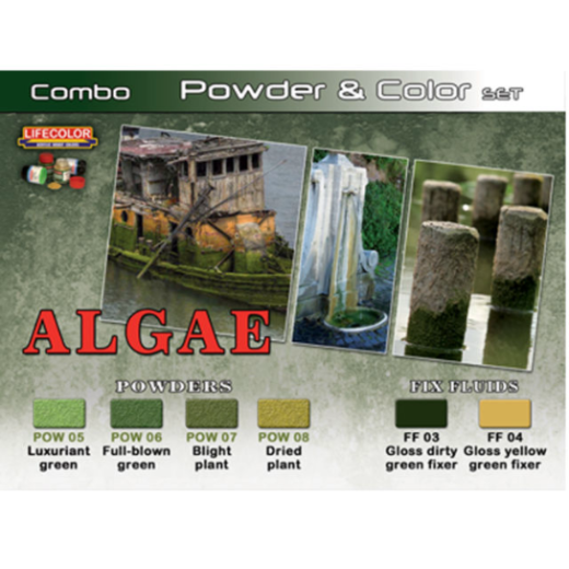 LC-SPG07 Lifecolor Algae Powder & Color Acrylic Paint Set Lifecolor