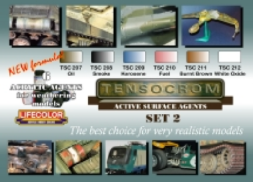 LC-TSC02 Lifecolor Weathering #2 Acrylic Paint Set Lifecolor