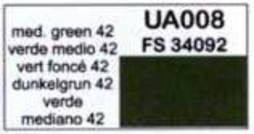 LC-UA008 Lifecolor Medium Green 42 22ml Acrylic Paint Lifecolor