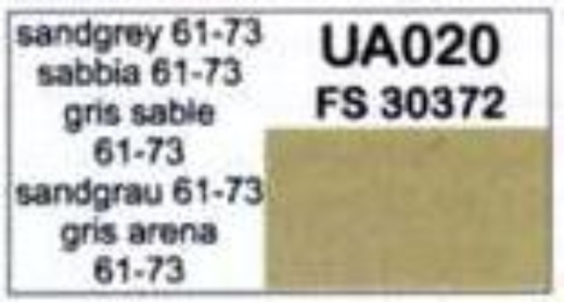 LC-UA020 Lifecolor Sandgrey 61-73 22ml Acrylic Paint Lifecolor