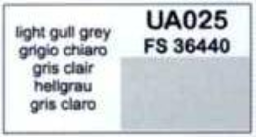LC-UA025 Lifecolor Light Gull Grey 22ml Acrylic Paint Lifecolor