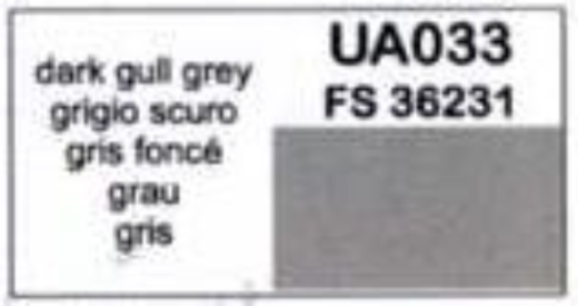 LC-UA033 Lifecolor Dark Gull Grey 22ml Acrylic Paint Lifecolor