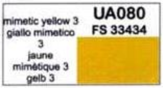 LC-UA080 Lifecolor Yellow 3 22ml Acrylic Paint Lifecolor