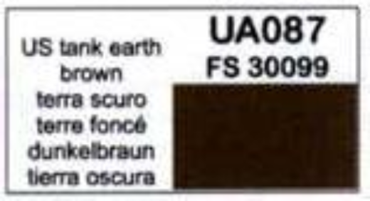 LC-UA087 Lifecolor US Tank Earth Brown 22ml Acrylic Paint Lifecolor