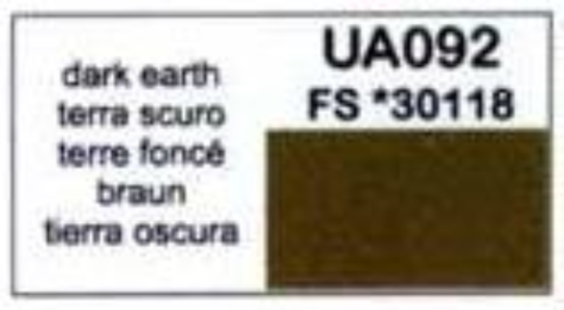 LC-UA092 Lifecolor Dark Earth 22ml Acrylic Paint Lifecolor