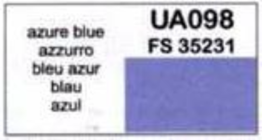 LC-UA098 Lifecolor Azure Blue 22ml Acrylic Paint Lifecolor
