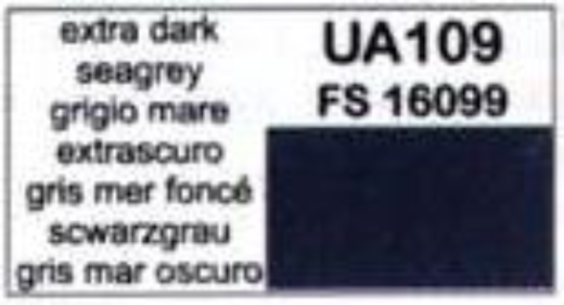LC-UA109 Lifecolor Extra Dark Sea Grey 22ml Acrylic Paint Lifecolor