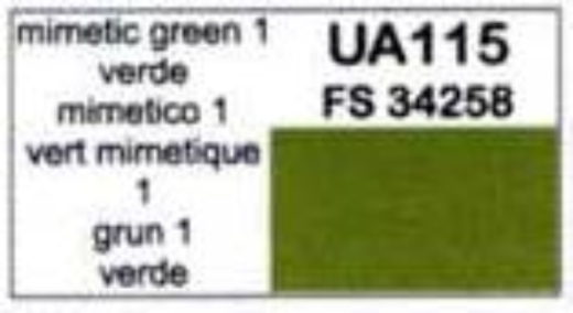 LC-UA115 Lifecolor Green 1 - FS34258 22ml Acrylic Paint Lifecolor