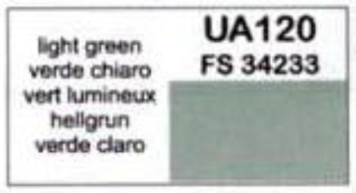 LC-UA120 Lifecolor Light Green - FS34233 22ml Acrylic Paint Lifecolor