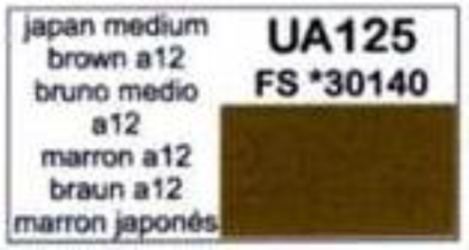 LC-UA125 Lifecolor Japan Medium Brown 22ml Acrylic Paint Lifecolor