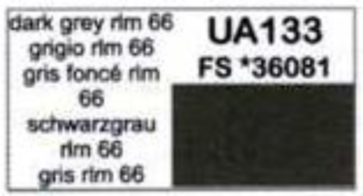 LC-UA133 Lifecolor Dark Grey RLM 66 22ml Acrylic Paint Lifecolor