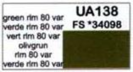LC-UA138 Lifecolor Green RLM 80 VAR 22ml Acrylic Paint Lifecolor