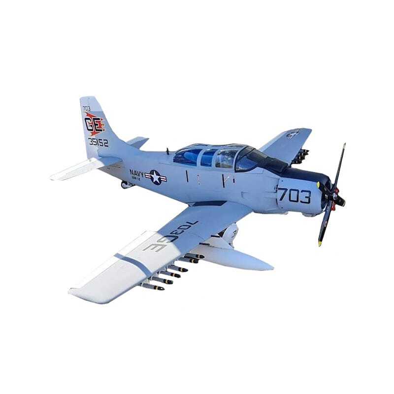 LH369GREY Seagull Models Skyraider AD-5/A-1E 35cc ARF, Grey Scheme