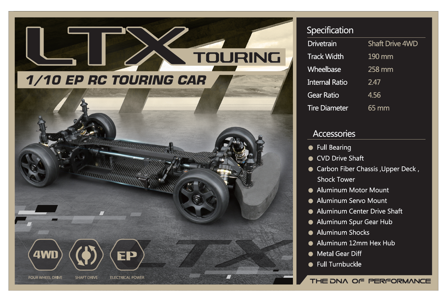 LNHA102 LOUISE LTX TOURING CAR KIT Louise