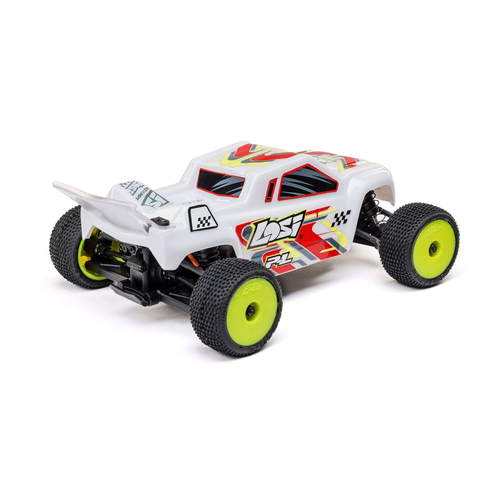 Losi 1/28 Micro-T 2S 2WD RTR Stadium Truck (Battery & Charger Included), White Losi