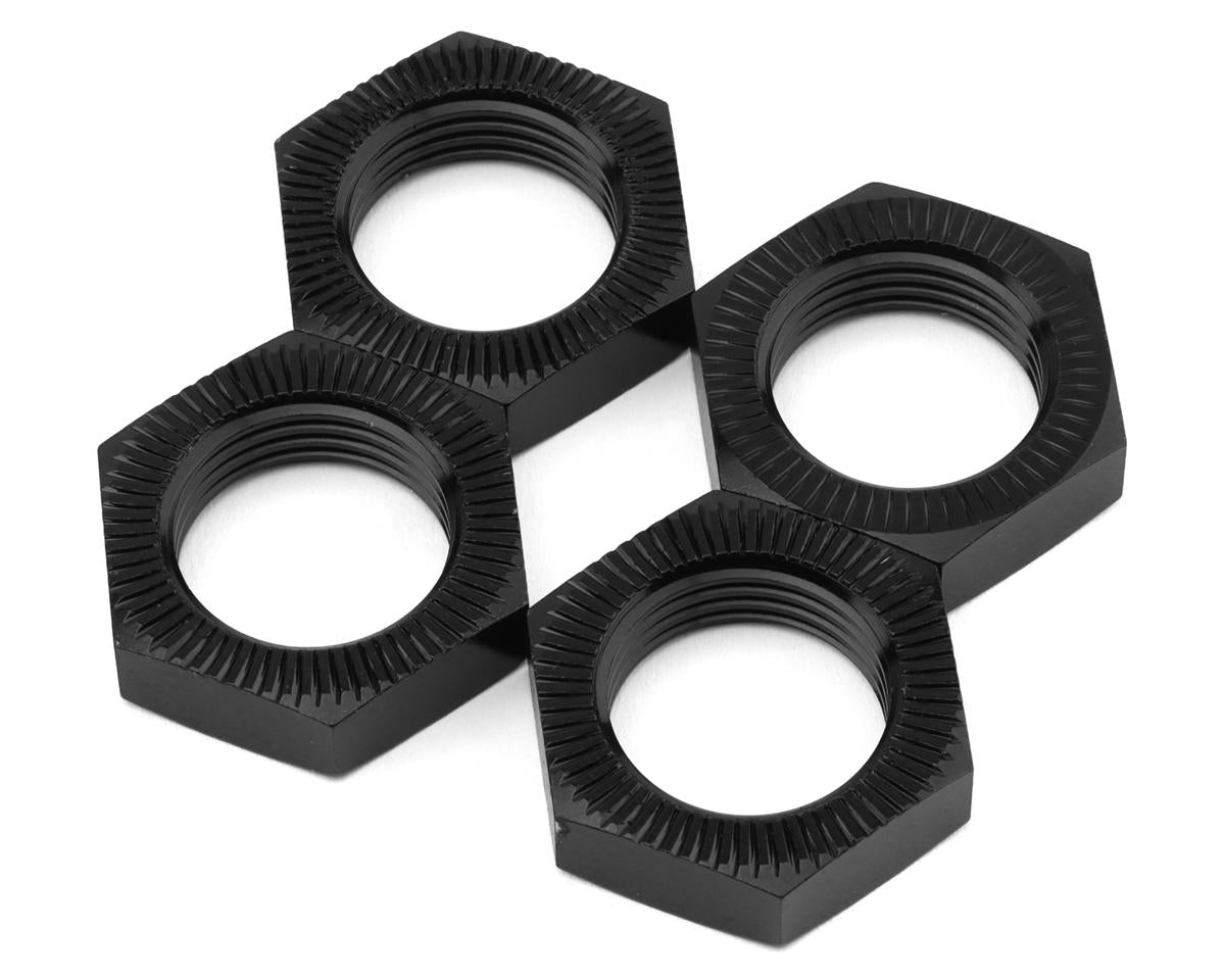 Losi Wheel Nut, Black, 4pcs, 5IVE-T - LOS-3677