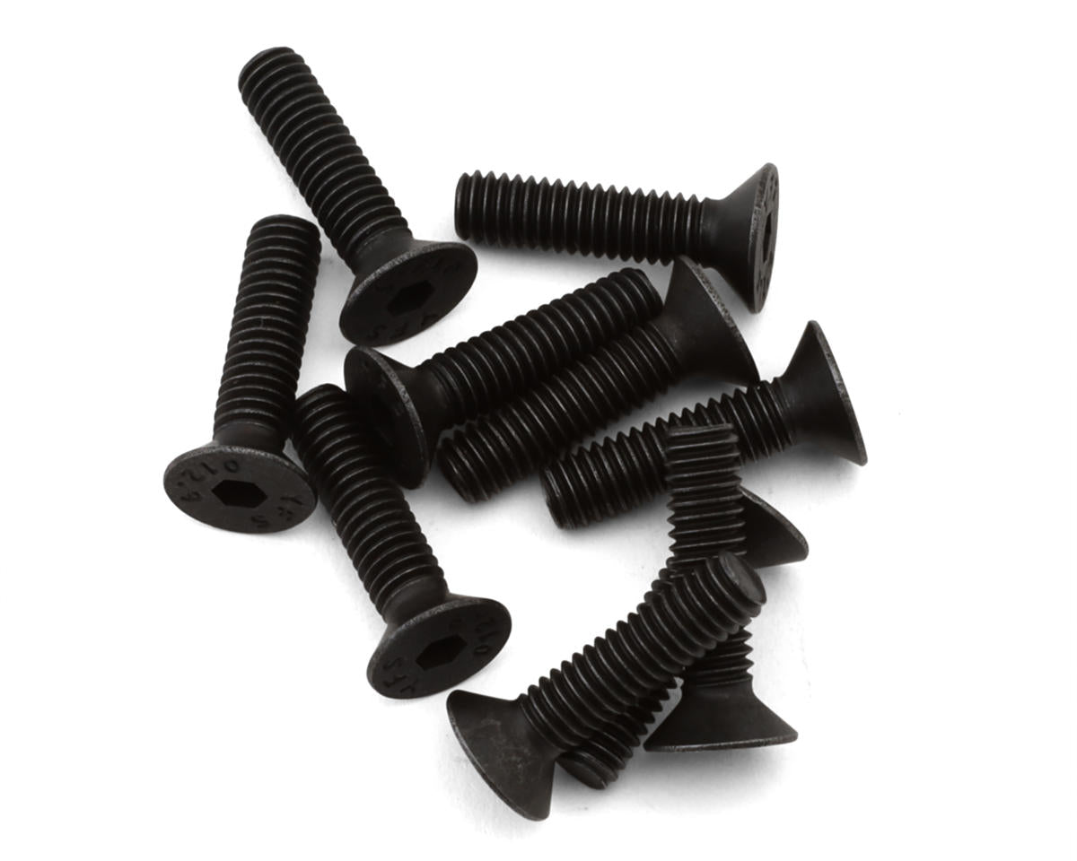Losi M4x16mm Flat Head Screws, 10pcs - LOS-3952