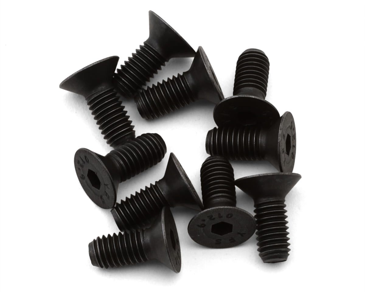 Losi M5x12mm Flat Head Screws, 10pcs - LOS-3953