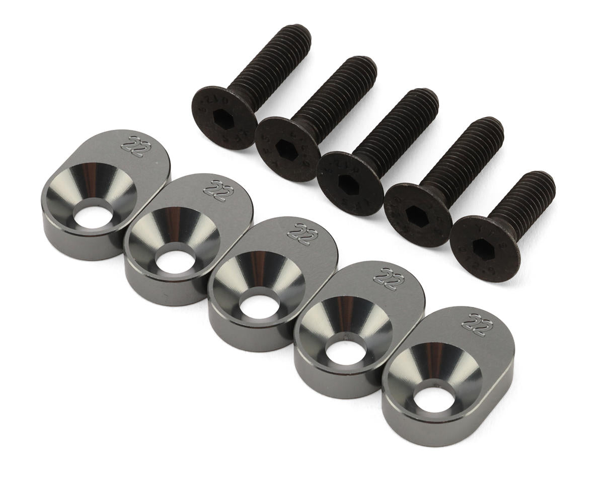 Losi Engine Mount Insert and Screws, 22/67, 5IVE-TG 3.0 - LOS-4165