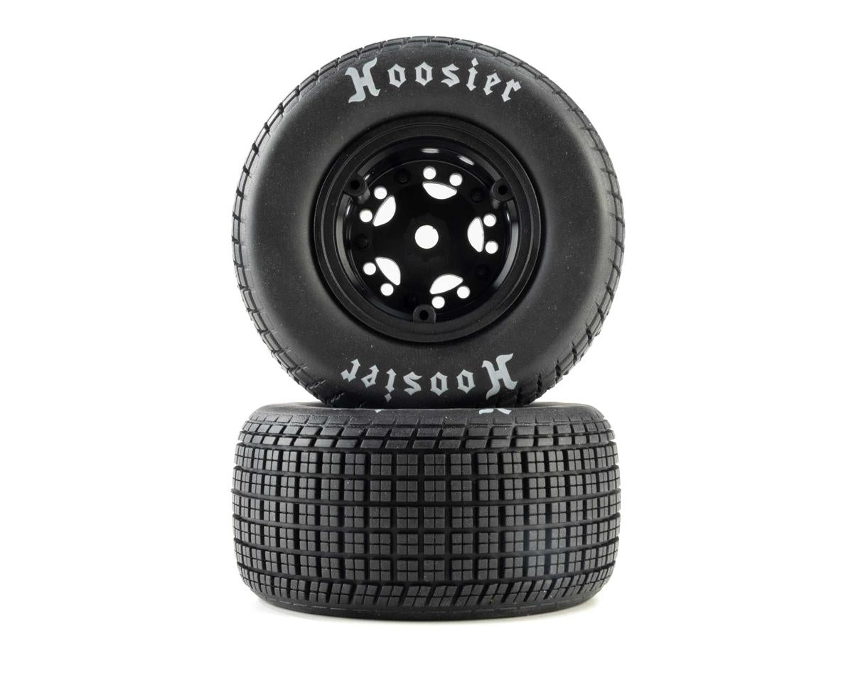 Losi Hoosier Tyres, Medium, Mounted, Black, FR/RR, 2pcs, 22S DLM - LOS-4237