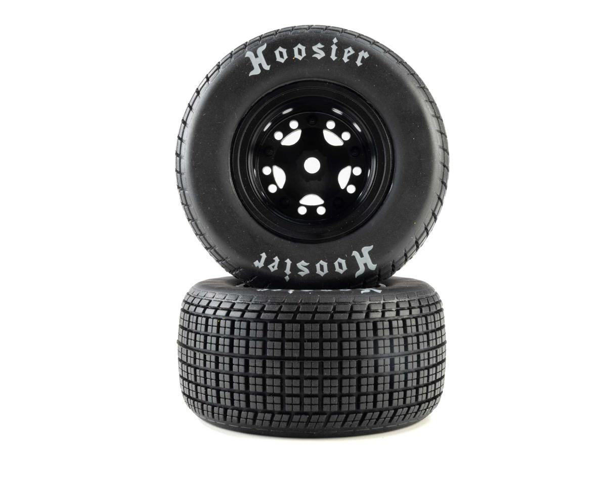 Losi Hoosier Tyres, Soft, Mounted, Black, FR/RR, 2pcs, 22S DLM - LOS-4247