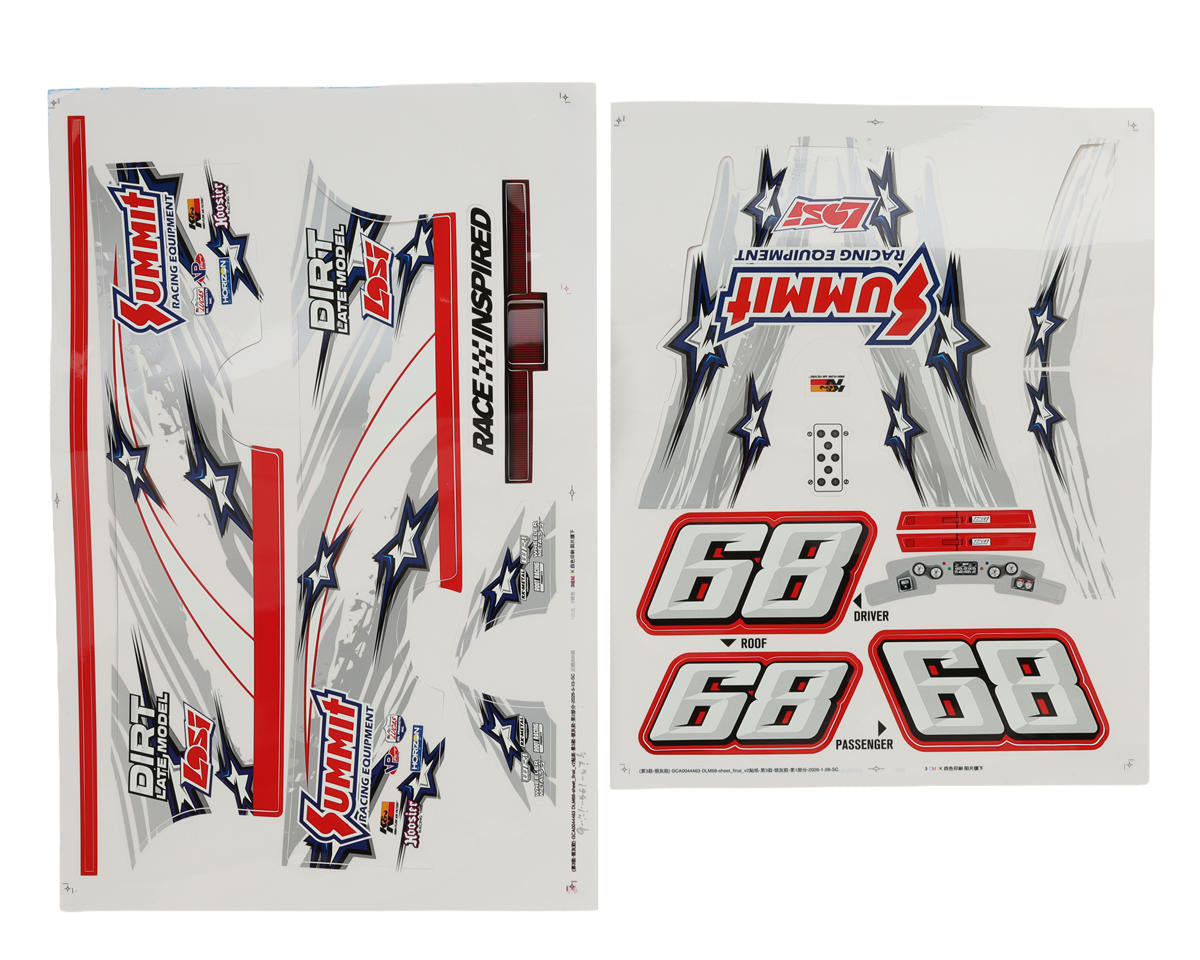 Losi Graphics Set, Summit Racing, 22S DLM - LOS-4250