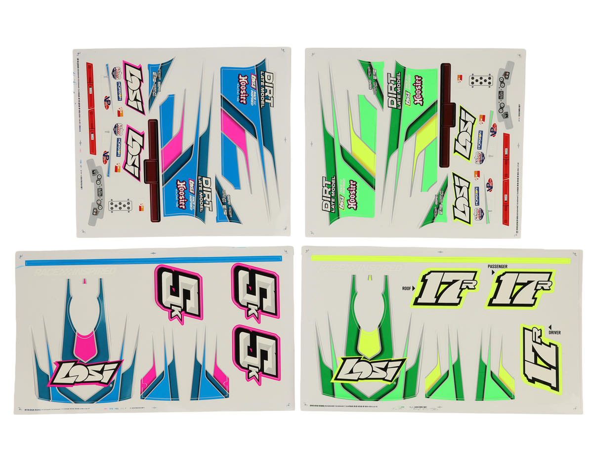 Losi Graphics Set, Blue, Green, 22S DLM - LOS-4256