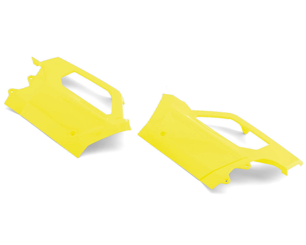 Losi Left and Right Door Panels, Flo Yellow, 5IVE-T 3.0 - LOS-4346